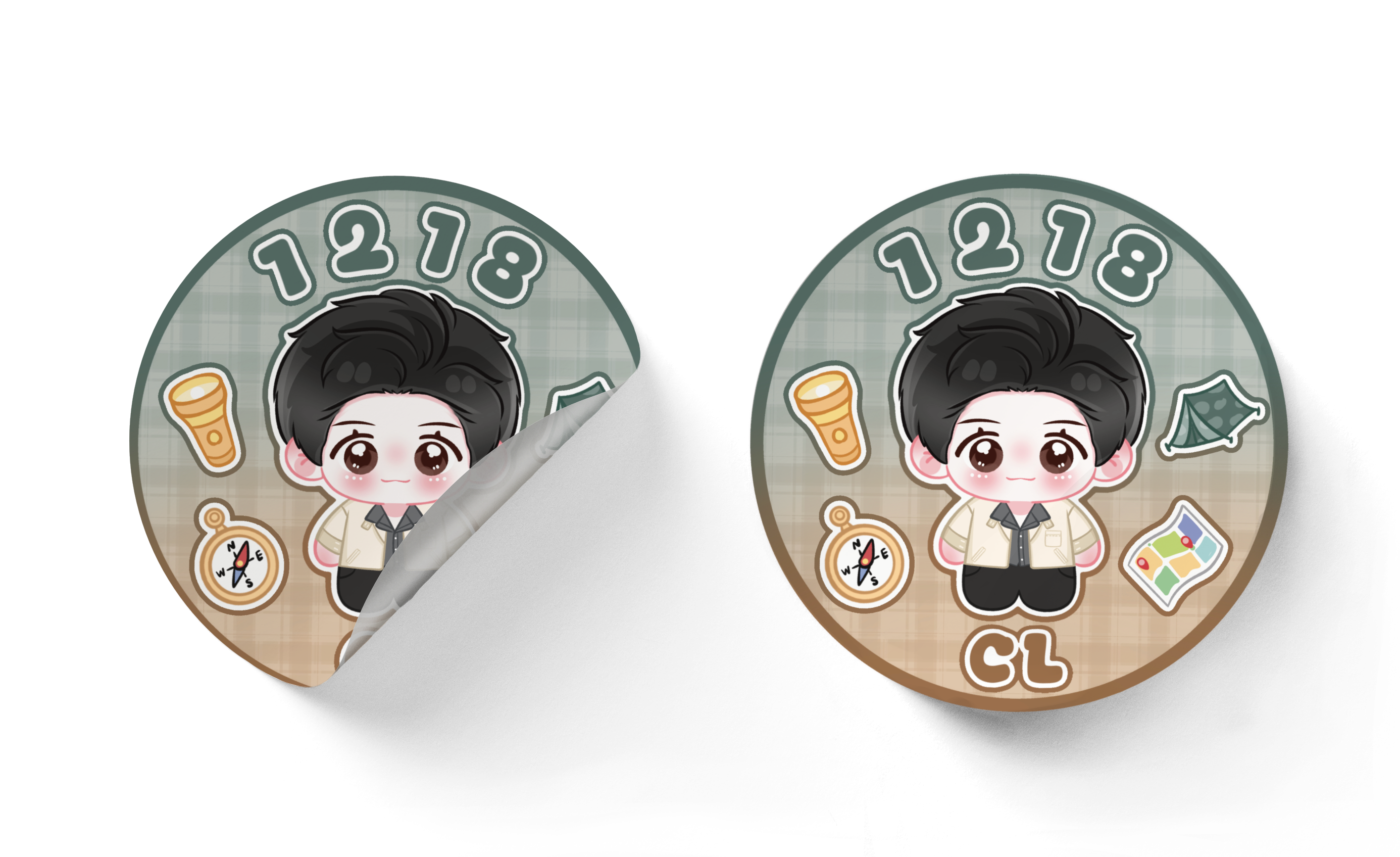 圆形贴纸